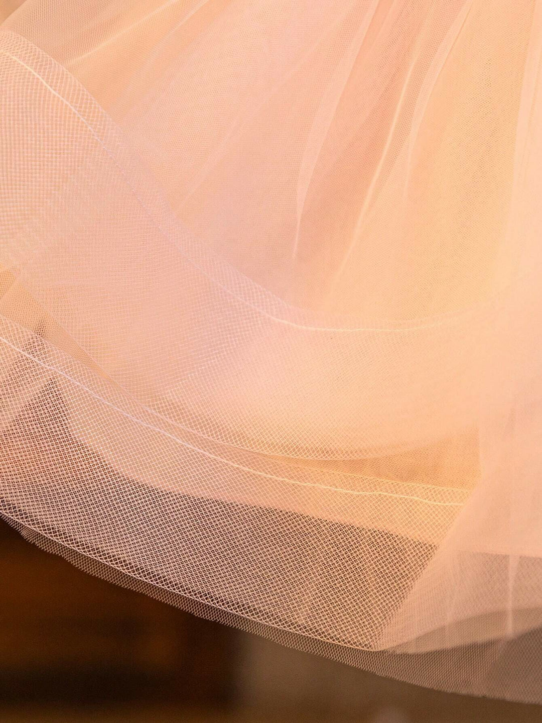 TinyTulle Elegant Pink Satin &amp; Tulle Princess Dress with Bow for Baby Girls
