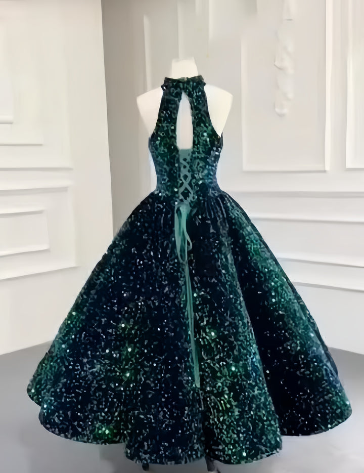 TinyTulle Sparkly Sequin Flower Girl Dress Pageant Party Gown