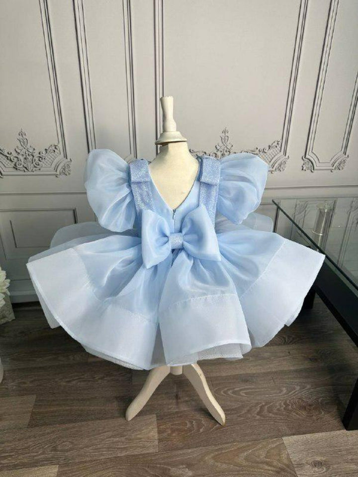 TinyTulle Baby Blue Tutu Birthday Dress for Toddler Girls – First Birthday &amp; Special Occasion Gown
