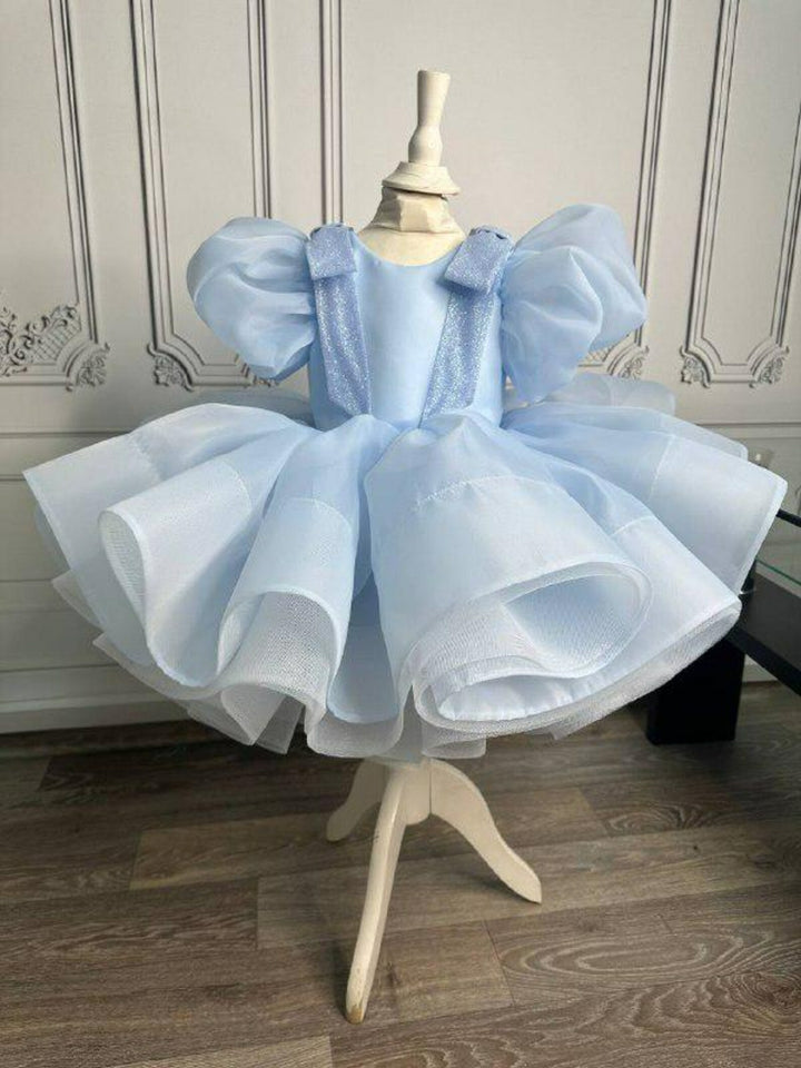 TinyTulle Baby Blue Tutu Birthday Dress for Toddler Girls – First Birthday &amp; Special Occasion Gown