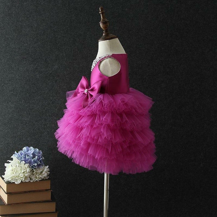 TinyTulle Sleeveless Tiered Tulle Princess Tutu Dress for Baby Girls