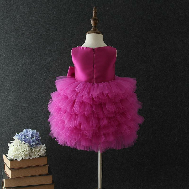 TinyTulle Sleeveless Tiered Tulle Princess Tutu Dress for Baby Girls