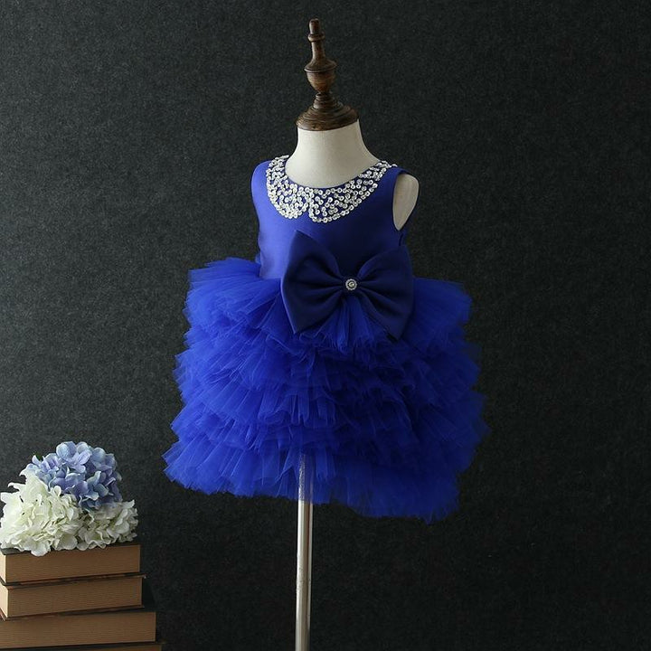 TinyTulle Sleeveless Tiered Tulle Princess Tutu Dress for Baby Girls