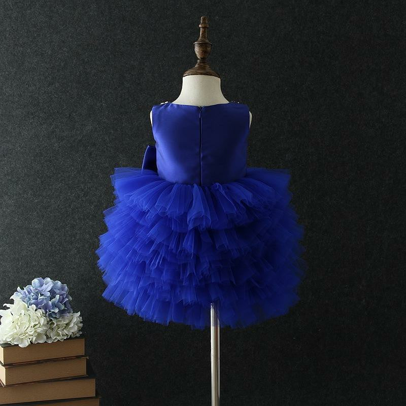 TinyTulle Sleeveless Tiered Tulle Princess Tutu Dress for Baby Girls